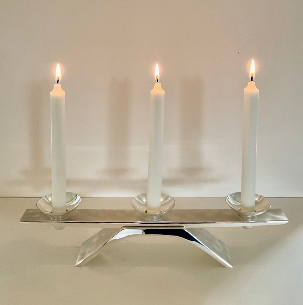 Silver plated WMF IKORA candle holder