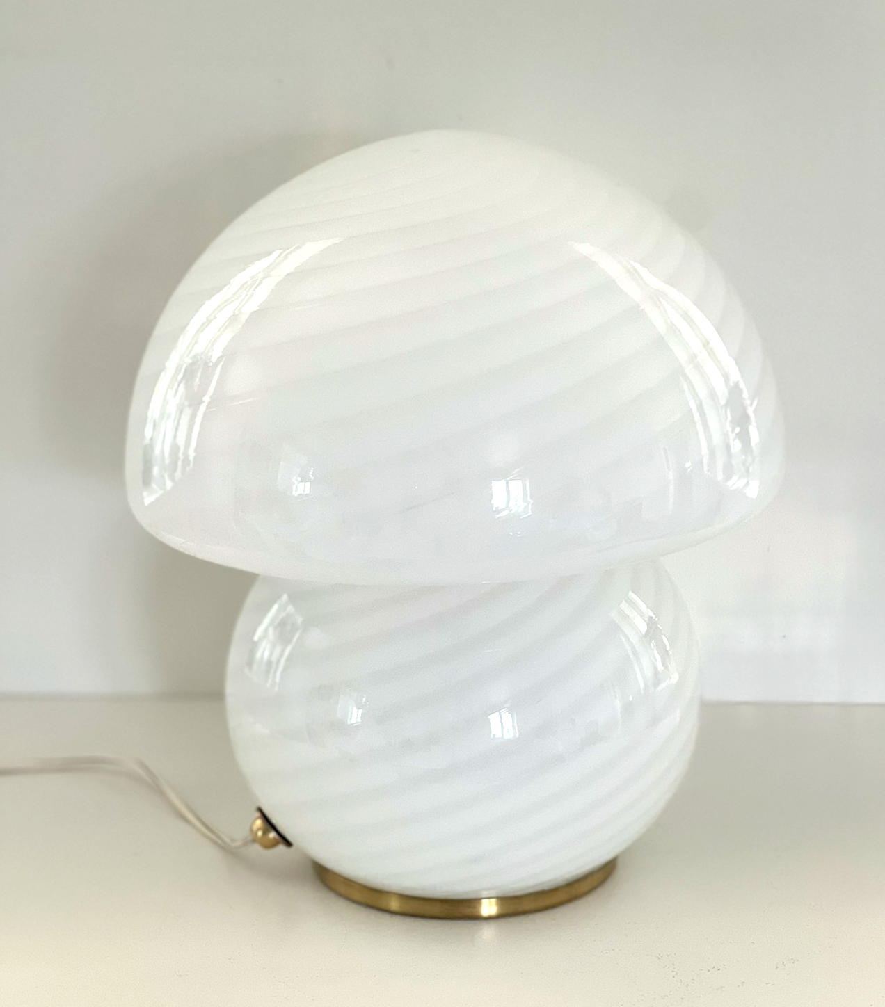 Stor swirl Vetri Murano lampe H:29cm