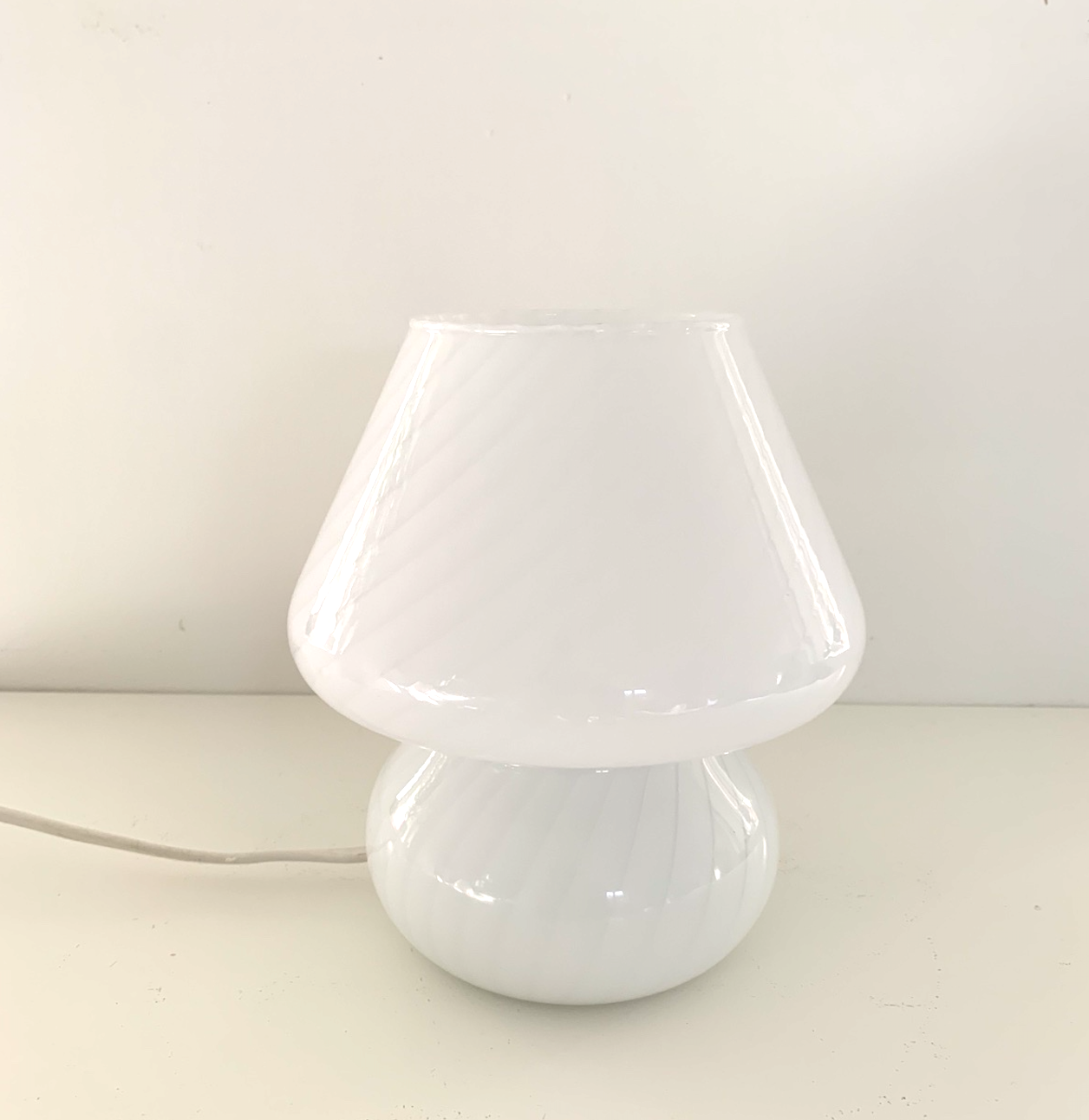 Vintage Vetri Baby Murano swirl lampe H:18,5cm