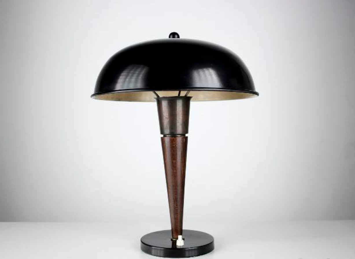 Fransk 1950’erne mushroom bordlampe H:40cm