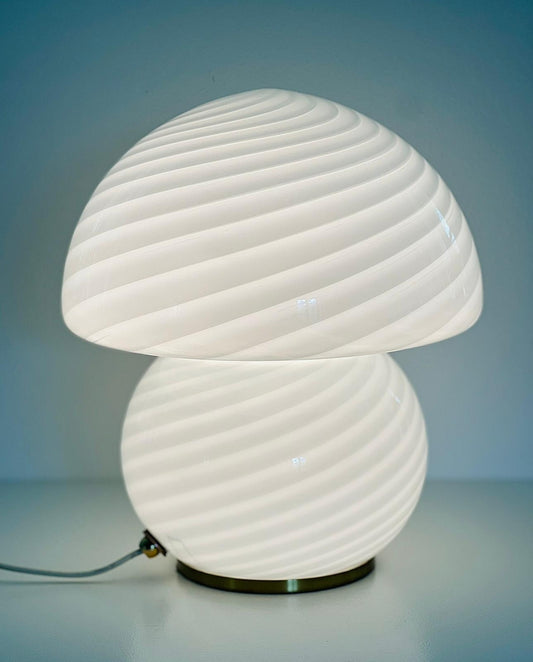 Large swirl Vetri Murano lamp H:29cm